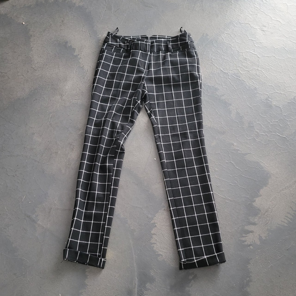 Amanda & Chelsea plaid dress pants